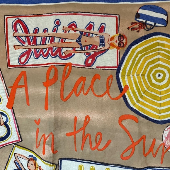 Juicy Couture "A Place in the Sun" Silk-Cotton Scarf - Picture 7 of 13